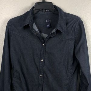 The Gap Western style Chambray top - size M